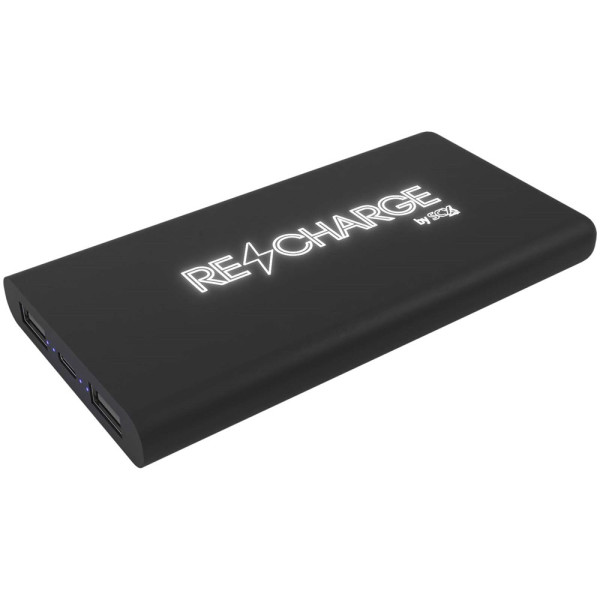 SCX.design P40 10.000 mAh kabellose Powerbank mit Leuchtlogo